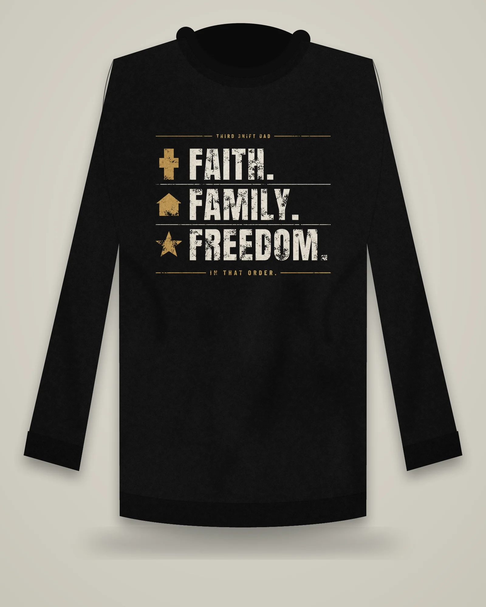 Faith. Family. Freedom. Crewneck