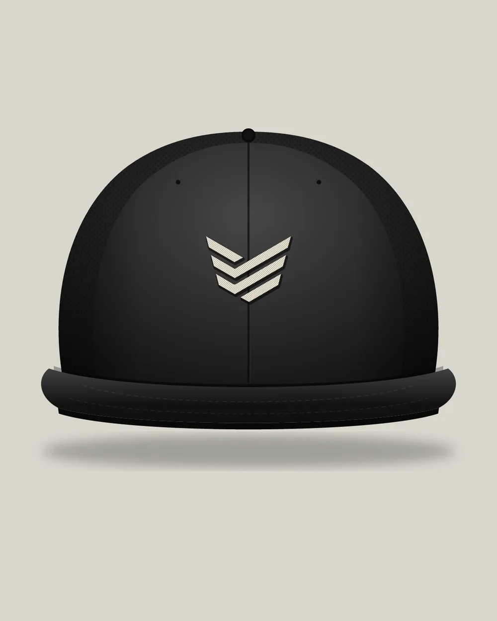 Chevron Mark Trucker, Black, view 4