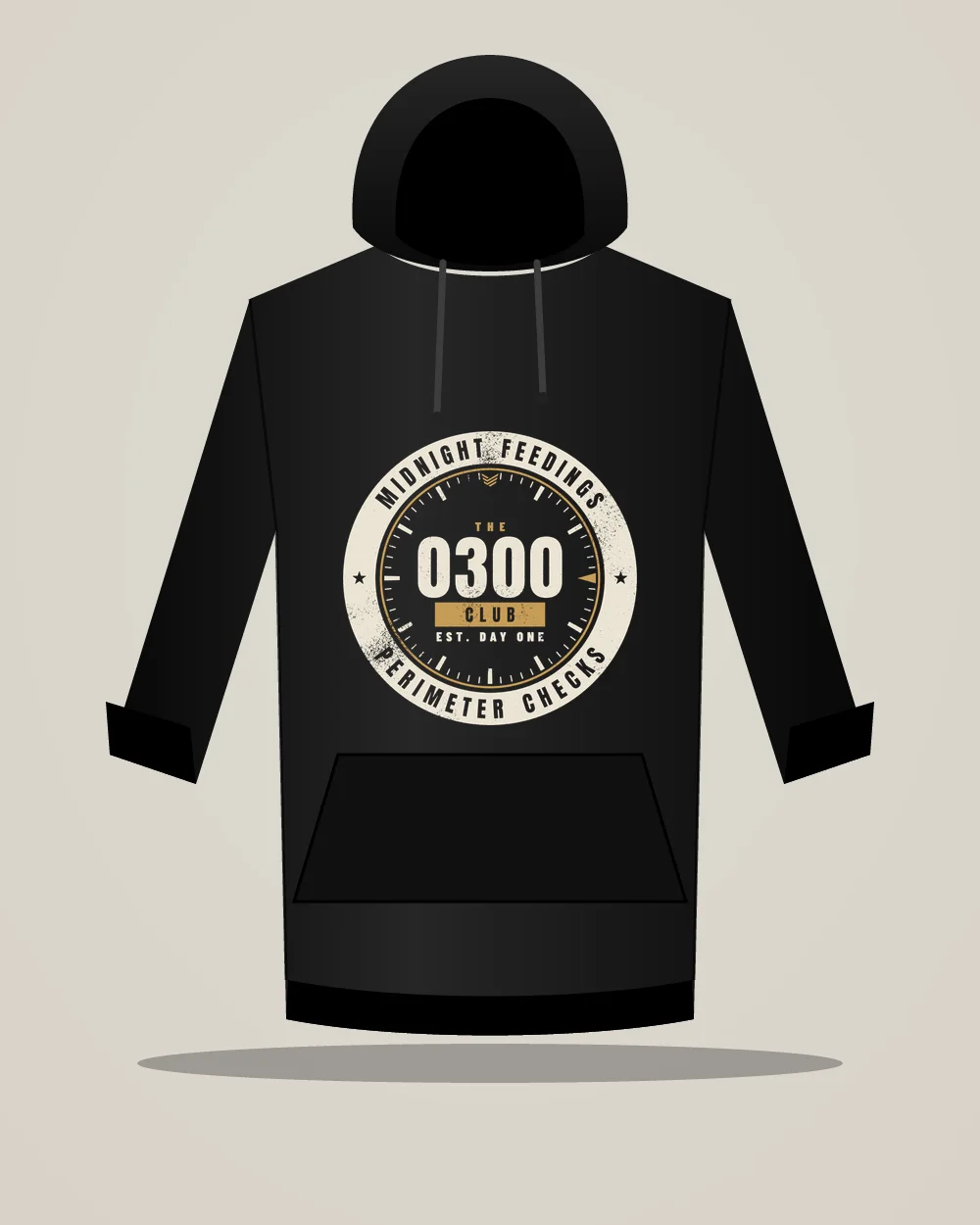 0300 Club Hoodie, Black, view 3