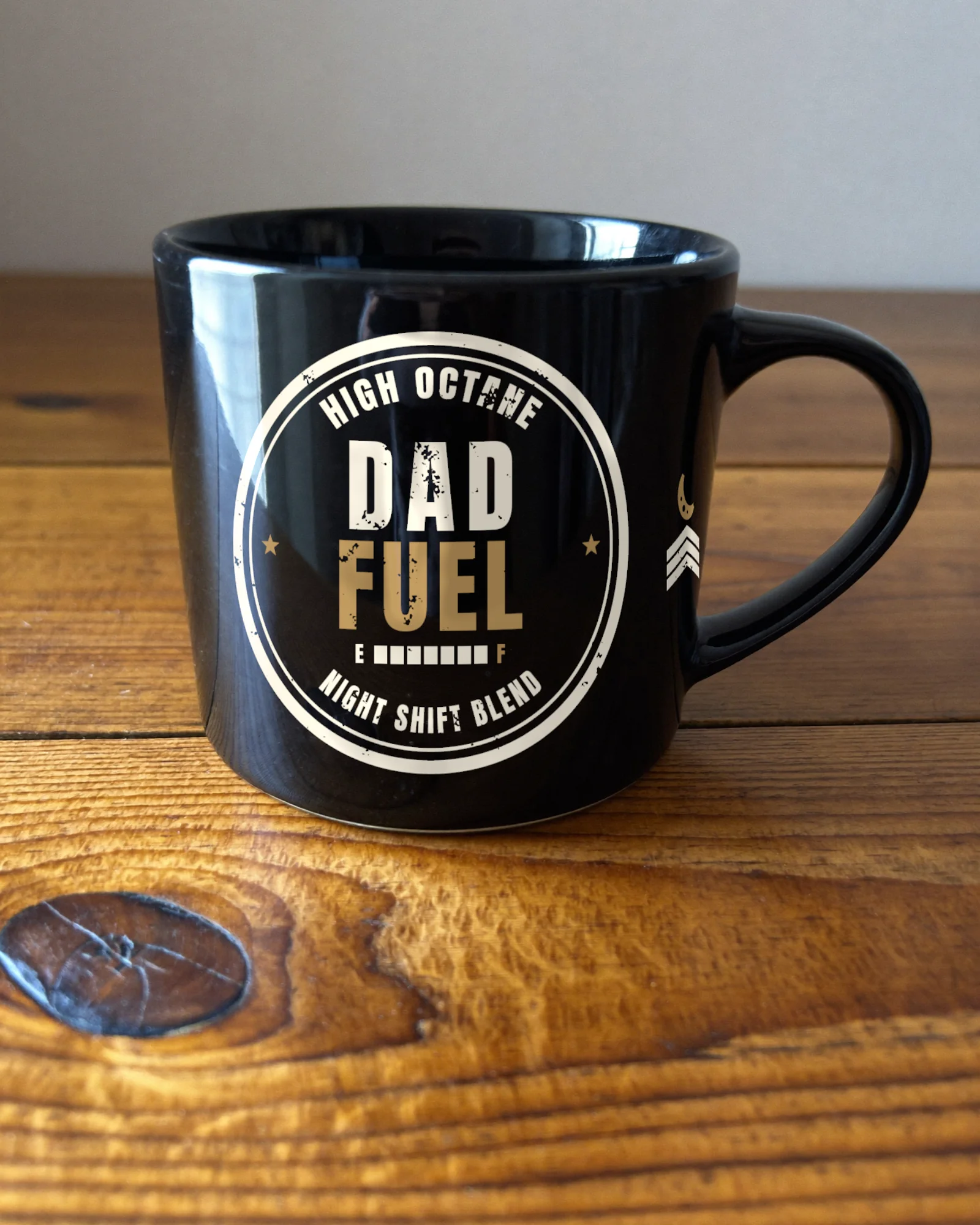 Dad Fuel Mug, Black, view 4