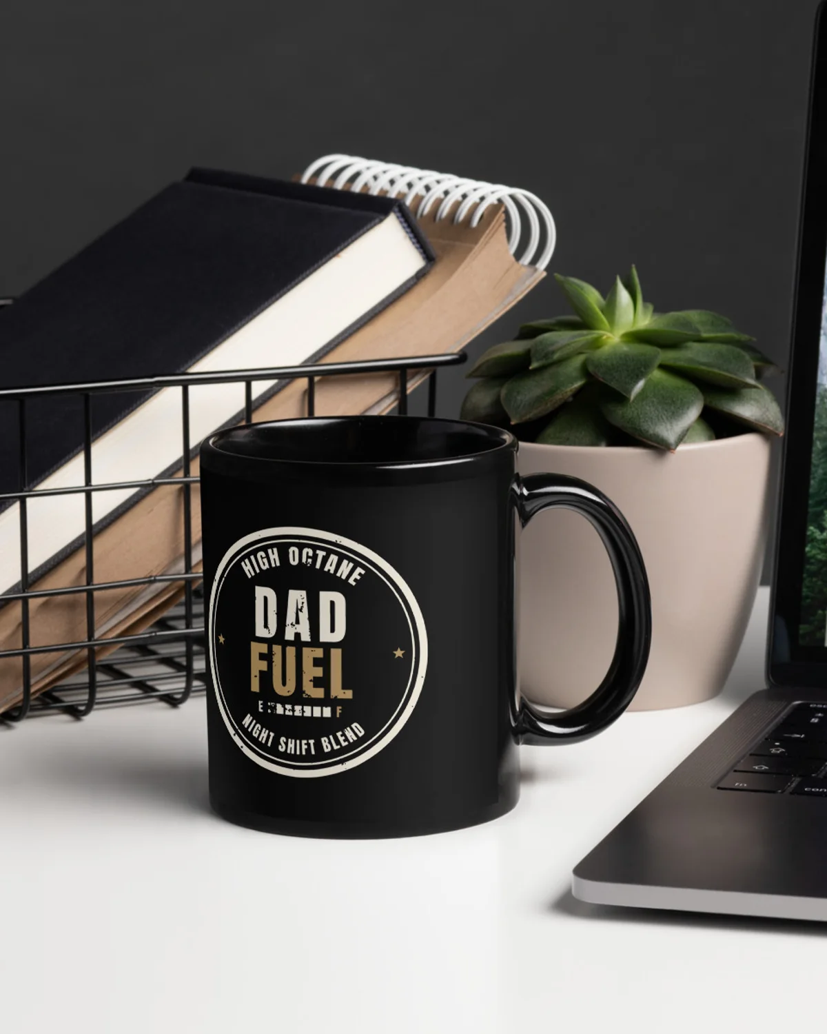 Dad Fuel Mug, Black, view 3