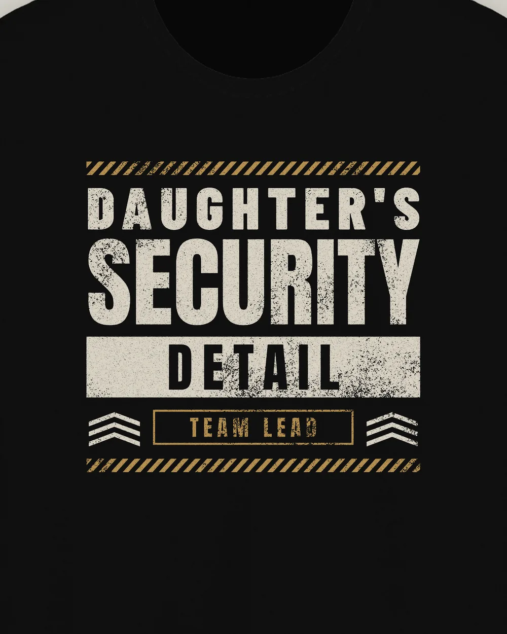 Daughter's Security Detail Tee, Black, view 6
